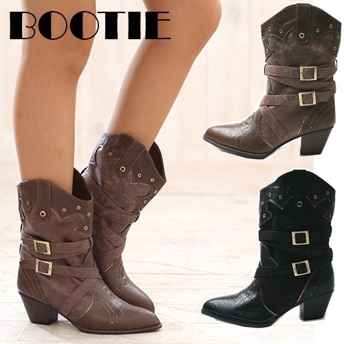 【クリックで詳細表示】★HOT★middle Boots/bootie D617/5.5cm/可愛いブーツ/ヒール6cm/brownblack/スエード