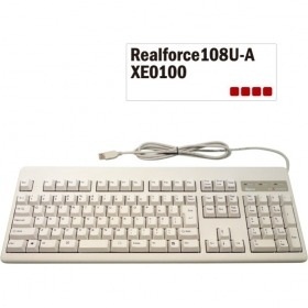 【クリックで詳細表示】XE0100 Realforce108U-A 日本語108配列 白モデル フルキーボード 昇華印刷 変荷重 DIP付