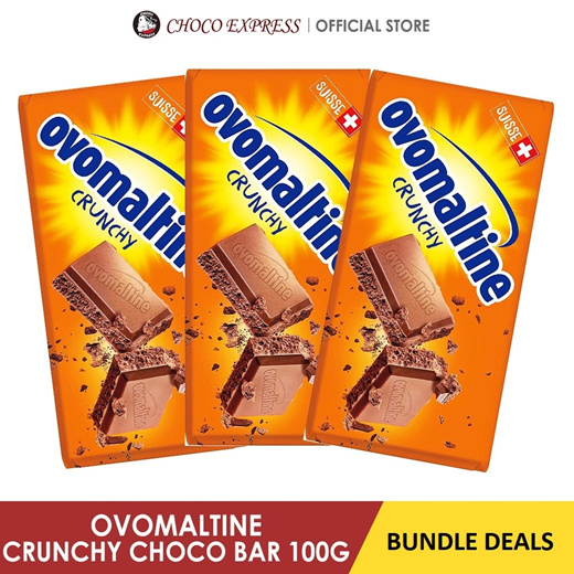 Qoo10 Ovomaltine Crunchy Chocolate Bar 100g Made In Swiss Cakes