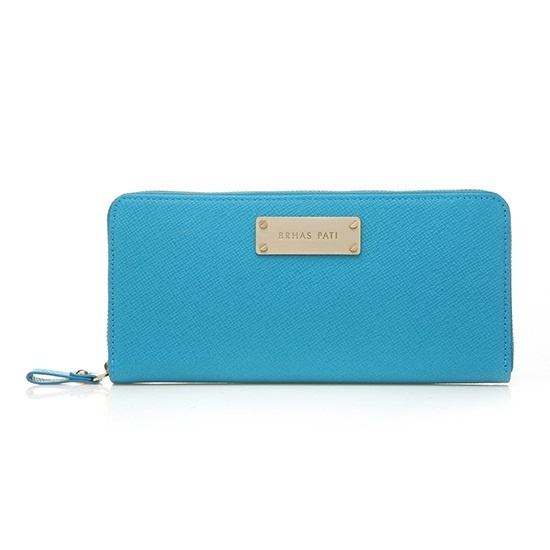 【クリックで詳細表示】[ブラスパティ]ベッキーファスナー長財布( BLUE ) ( BX2V1F2C520 )/BRHAS PATI/女性用財布
