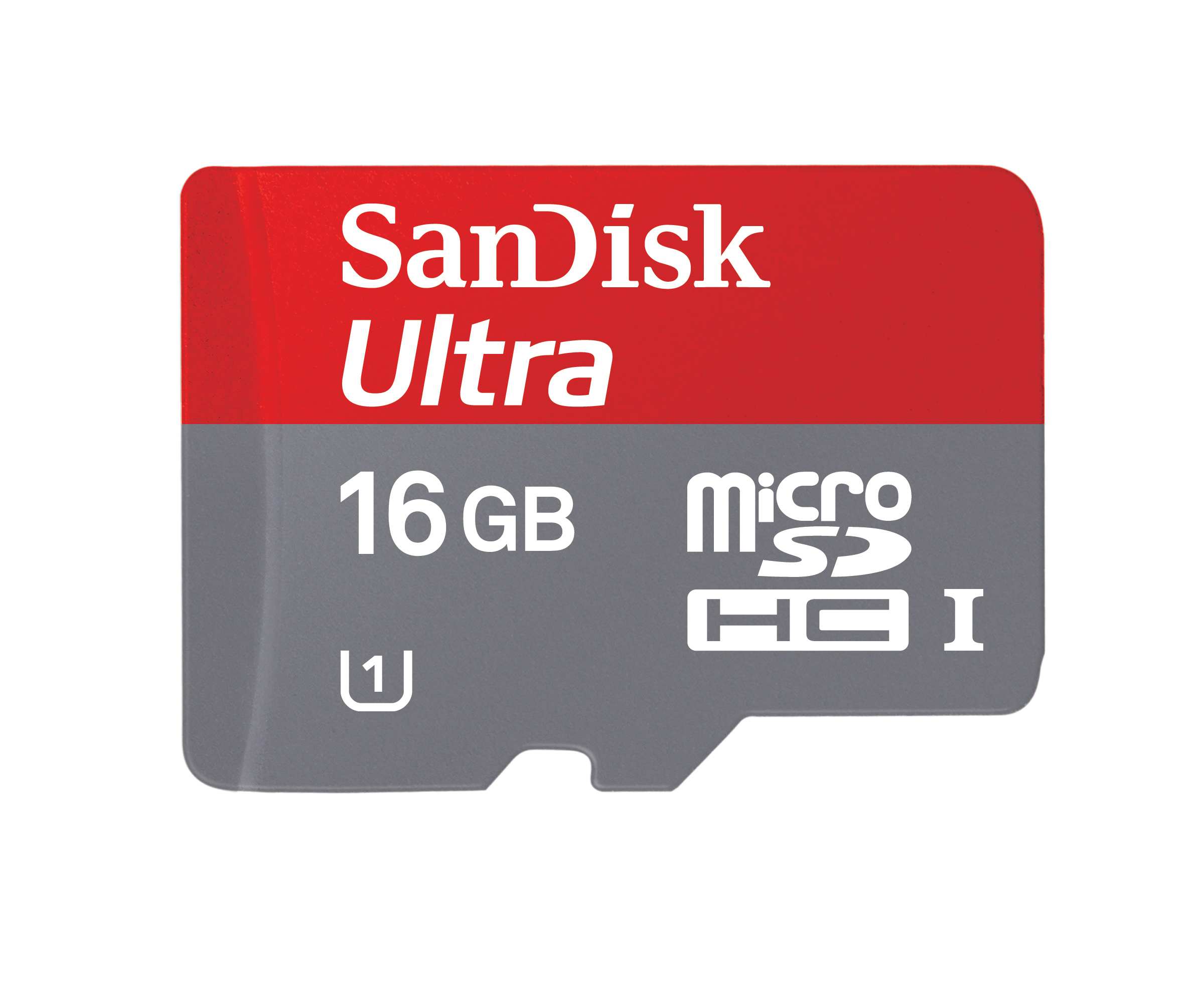 【クリックで詳細表示】Sandisk microSD 16GB/サンディス16GB・UHS Speed Class1(Class10)対応/microSDHCカード SDHC変換アダプタ付