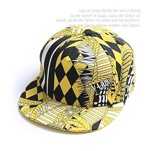 【クリックで詳細表示】K-POP Idol Style - Illustration Drawing Hip Hop Cap (Yellow) ＋Free Gift (13122)