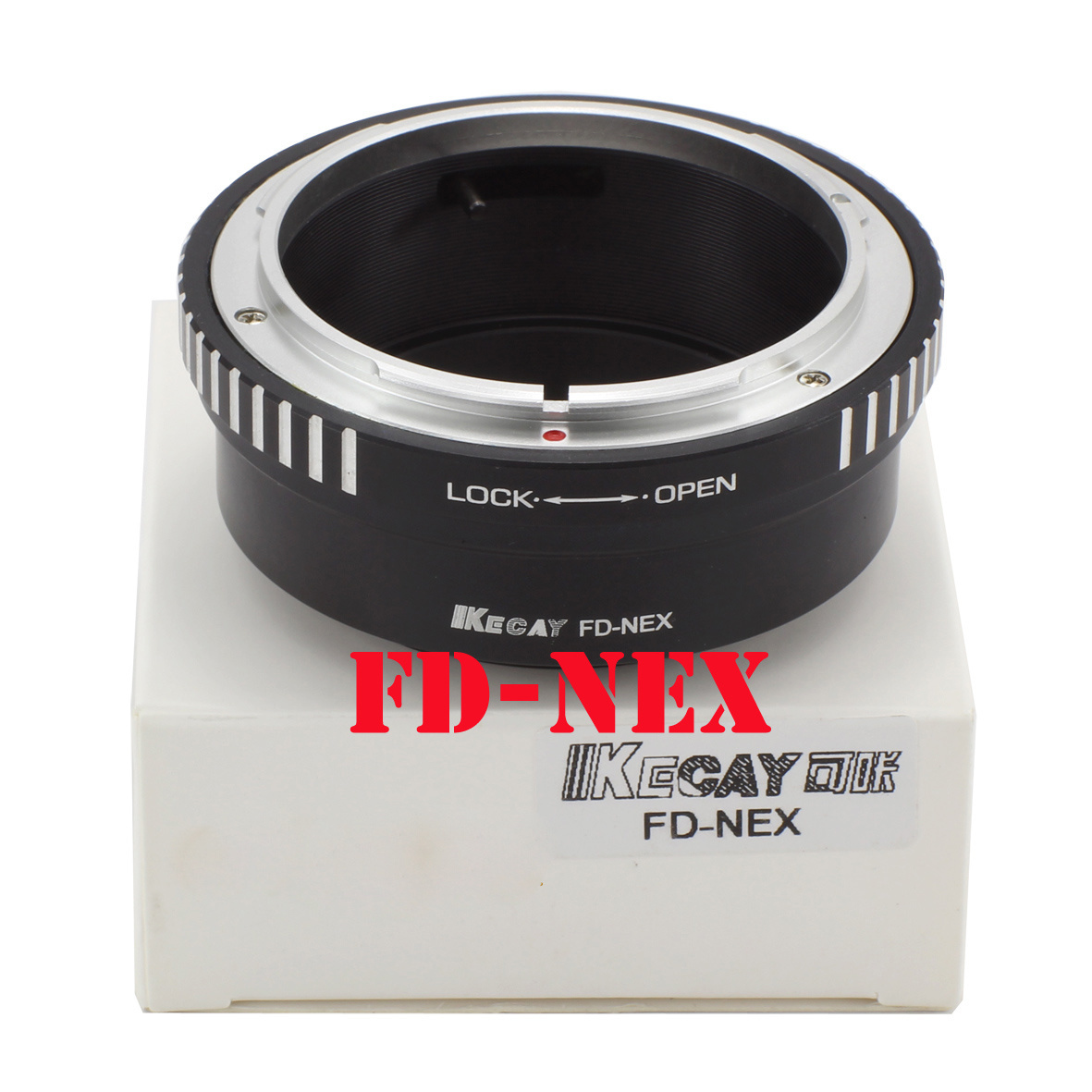 【クリックで詳細表示】キヤノンFDレンズとソニーNEX EマウントボディNEX3 NEX5 NEX-5N NEX7 NEX-C3 NEX-F3 NEX-5R NEX6用のカメラレンズマウントアダプターリングFD-NEX