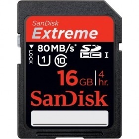 【クリックで詳細表示】SDSDXS-016G-X46 SDHC 16GB 新EXTREMEシリーズ class10 UHS-1 R＝80MB/s W＝60MB/s SDSDXS-016G-X46
