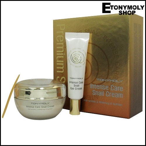 【クリックで詳細表示】[トニーモリー][TONYMOLY]トニーモリー インテンス ケア スネール クリーム(45ml)＋アイ クリーム(15ml)★Intense Care Snail Cream Gift Set
