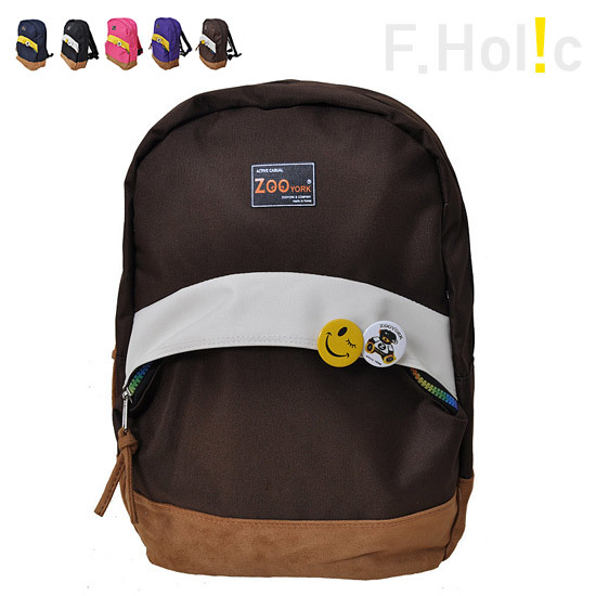 【クリックで詳細表示】[F.holic]★送料無料★Color Zipper Backpack B1204R8011/スーツケース/バックパック/スクルベク/リュック