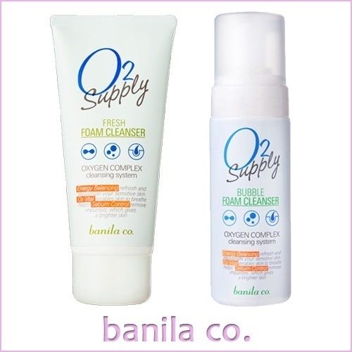 【クリックで詳細表示】[Banila Co.][banilaco] O2 Supply Fresh Foam Cleanser 120ml / Bubble Foam Cleanser 150ml