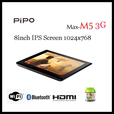 【クリックでお店のこの商品のページへ】PIPO M5 3G RK3066デュアルコアタブレットPC8インチのIPS1024×768アンドロイド4.1ジェリービーンブルートゥース16GBの
