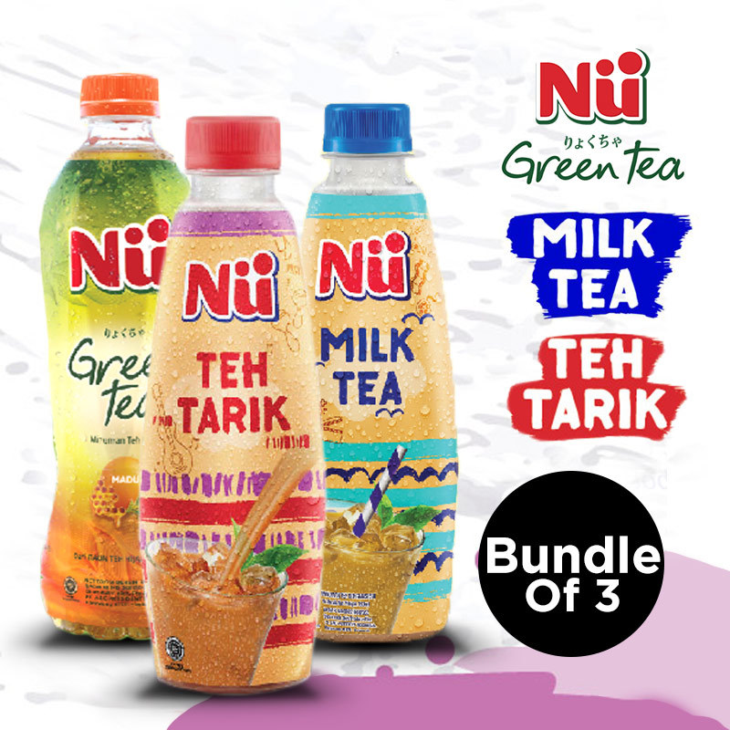 Qoo10 Bundle Of 3 Mix And Match Nu Green Tea Milk Tea Teh Tarik