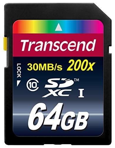 【クリックで詳細表示】Transcend SDXCカード 64GB Class10 (無期限保証) TS64GSDXC10