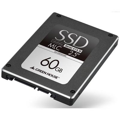 【クリックで詳細表示】グリーンハウス シリアルATA 3.0(6Gb/s)対応高速SSD 60GB GH-SSD32A60