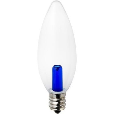 【クリックでお店のこの商品のページへ】ELPA LED装飾電球 シャンデリア球タイプ E12 クリアブルー LDC1CB-G-E12-G318