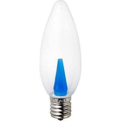 【クリックでお店のこの商品のページへ】ELPA LED装飾電球 シャンデリア球タイプ E17 クリアブルー LDC1CB-G-E17-G329