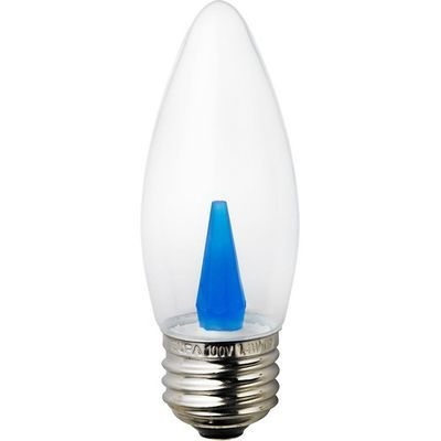 【クリックでお店のこの商品のページへ】ELPA LED装飾電球 シャンデリア球タイプ E26 クリアブルー LDC1CB-G-G339