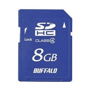 【クリックで詳細表示】バッファロー Class4 SDHCカード 8GB RSDC-S8GC4B