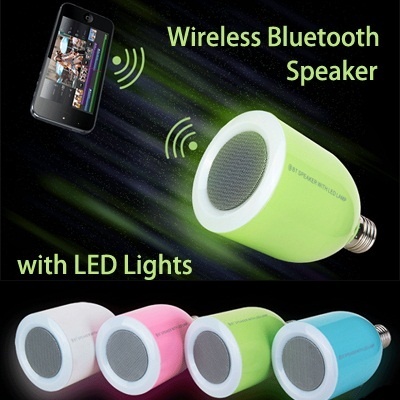 【クリックで詳細表示】選択するリモコン付きLEDワイヤレスBluetoothスピーカー4色新常夜灯LEDは音楽のスピーカーを点灯