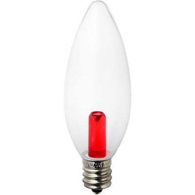 【クリックでお店のこの商品のページへ】ELPA LED装飾電球 シャンデリア球タイプ E12 クリアレッド LDC1CR-G-E12-G317