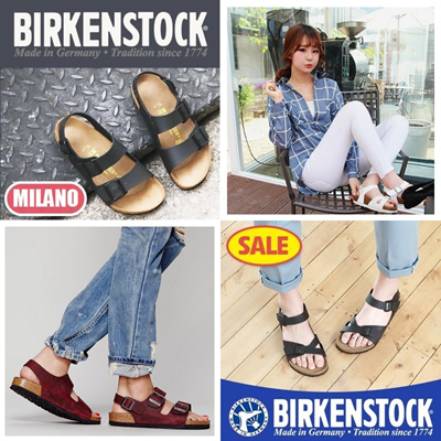 Qoo10 - 2015 HIT SANDAL BIRKENSTOCK RIO AND MILANO WHITE AND BLACK ...