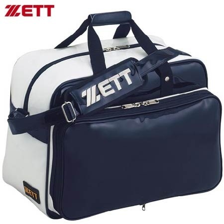 【クリックで詳細表示】ゼット(ZETT) セカンドバッグ(ショルダータイプ) BA512 ネイビー/ホワイト 【野球 エナメルバッグ 鞄】