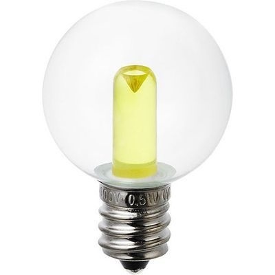 【クリックでお店のこの商品のページへ】ELPA LED装飾電球 ミニボール球形 E12 G30 クリアイエロー LDG1CY-G-E12-G239