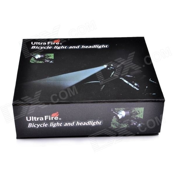 【クリックでお店のこの商品のページへ】UltraFire BD061 CREE XM-L2 T6 3-Mode 650LM White Bike Light / Headlamp - Black (4 x 18650)