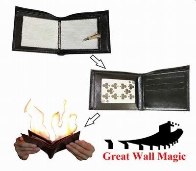 【クリックで詳細表示】Fire Wallet - Black/ファイヤーワレット・エコノミー 送料無料 メンタル ( 手品/マジックショー/マジックセット/魔法の小道具)