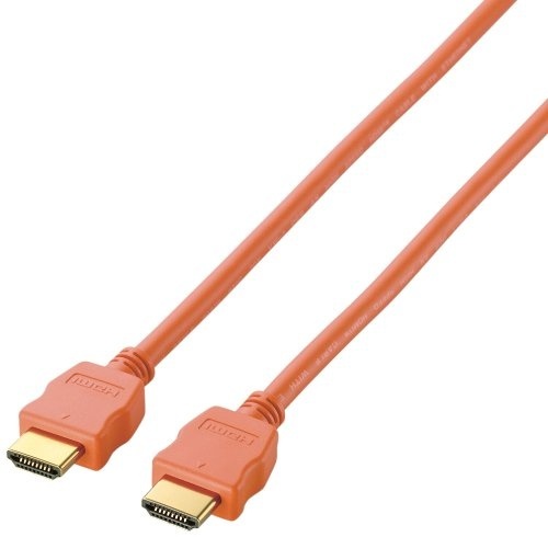 【クリックで詳細表示】エレコム HDMIケーブル イーサネット対応 カラー 1.5m オレンジ DH-HD14EC15DR
