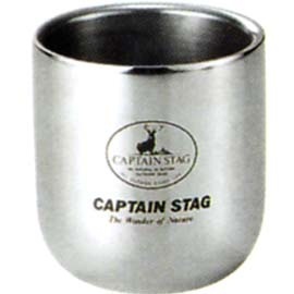 【クリックで詳細表示】キャプテンスタッグ(CAPTAIN STAG) 18-8ダブルステンタンブラー280ml M-9682【テーブルウェア＆ピクニック・キャンピングセット】