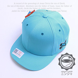 【クリックで詳細表示】[GAZE] Simple Logo Point Short Blind Hip-Hop Cap (Sky Blue) ＋ Free Gift [10899]