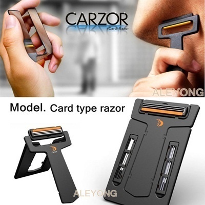 【クリックでお店のこの商品のページへ】The razor～！Ultra-portable card razor manual razors 3 hardcover box of the cutting tools～！Fashion con