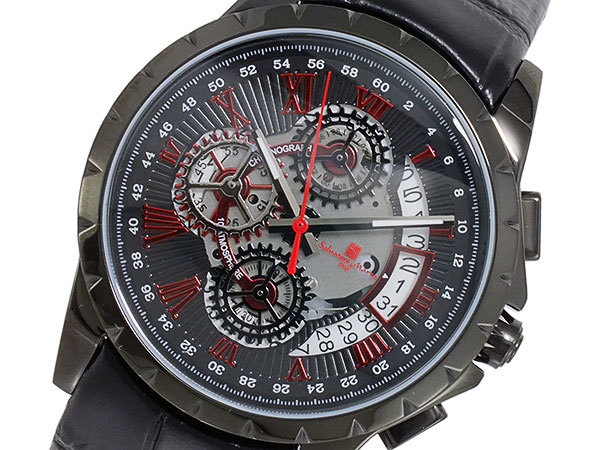 【クリックで詳細表示】サルバトーレマーラ クオーツ メンズ 腕時計 SM13119S-IPBKRD