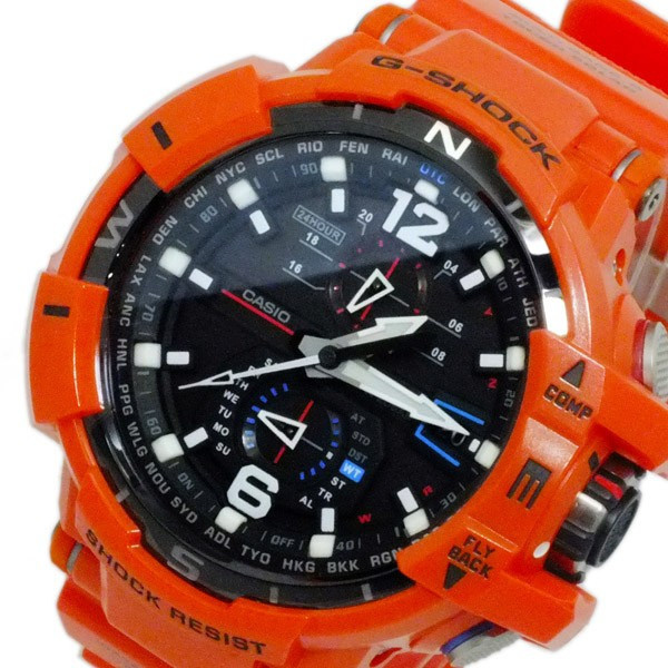 【クリックでお店のこの商品のページへ】カシオ Gショック スカイコックピット 電波 ソーラー メンズ 腕時計 GW-A1100R-4A