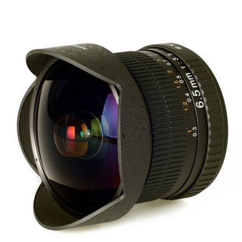 【クリックで詳細表示】6.5mm Super Fisheye Lens Wide Angle for Camera DSLR Canon 500D 650D 700D 60D 70D 7D f3.5-22