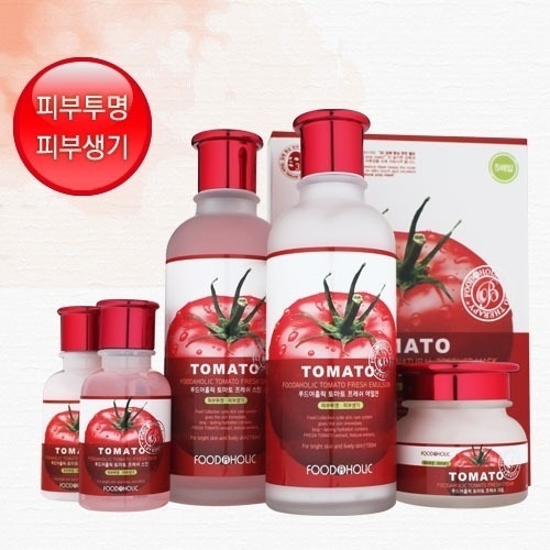 【クリックでお店のこの商品のページへ】Korean Cosmetics＿Foodaholic Tomato Fresh 3pc Gift Set