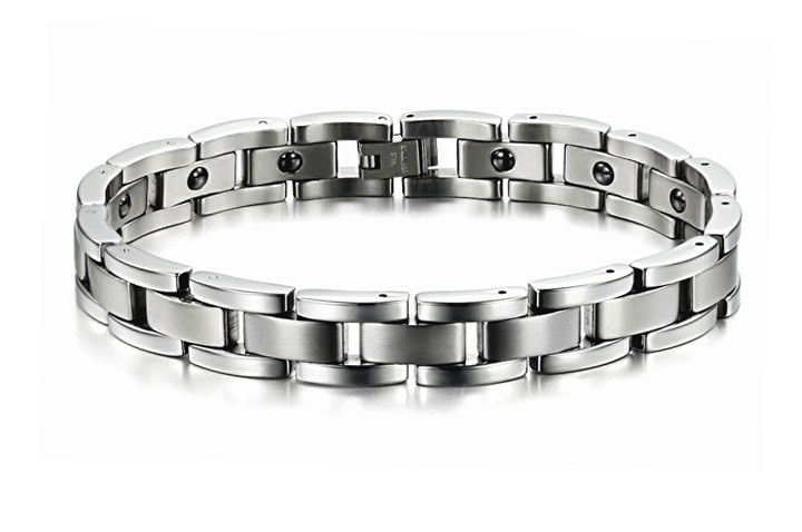【クリックで詳細表示】Power Titanium Magnetic Tourmaline Fashion Sports Health Style Bracelet ST-45