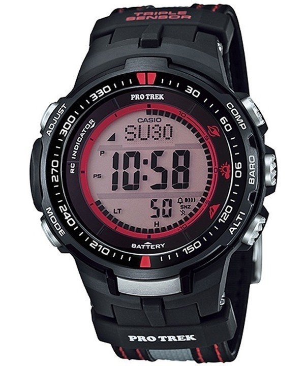【クリックでお店のこの商品のページへ】CASIOCasio Protrek Digital Atomic Tough Solar Triple Sensor PRW-3000G-1D Watch