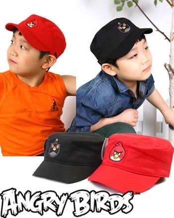【クリックでお店のこの商品のページへ】K-POP Idol Style - Angry Birds Official Military Cap ＋ Free Gift (HN70)