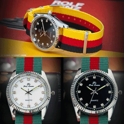 【クリックで詳細表示】[2013 新商品]NATOストラップウォッチ/可変NATOのバンド/ファッション時計/ユニセックス腕時計/カジュアル腕時計
