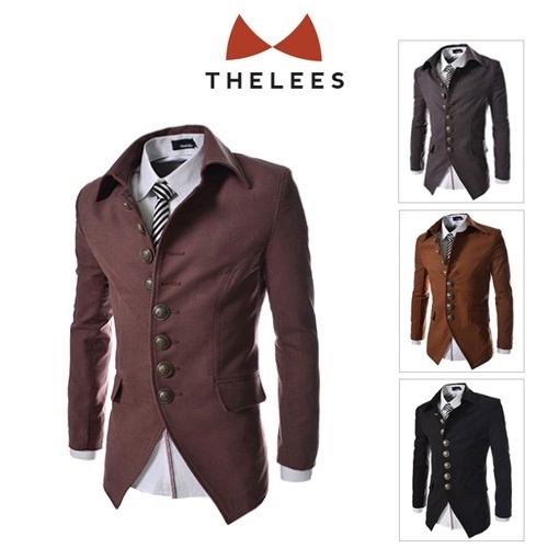 【クリックで詳細表示】[TheLees]THELEES (737) Mens UNIQUE Luxury 8 Btn Blazer Jacket