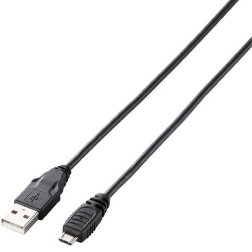 【クリックで詳細表示】エレコム USB2.0ケーブル A-microBタイプ ノーマル 2m ブラック 【PlayStation 4 対応】 U2C-AMB20BK