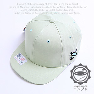 【クリックでお店のこの商品のページへ】[GAZE] Simple Logo Point Short Blind Hip-Hop Cap (Mint) ＋ Free Gift [10897]