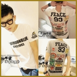 【クリックでお店のこの商品のページへ】＊Male T-shirt＊ブランド/パーソナライズ印刷1993/ Tシャツ/男性モデルの新しい夏/半袖の流入の2013韓国語版