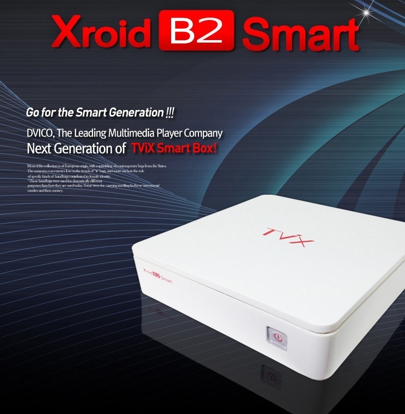 【クリックで詳細表示】ティビックスTvix Xroid B2 Smart Enjoy Movie Internet Photo and Music on your transformed Smart TV