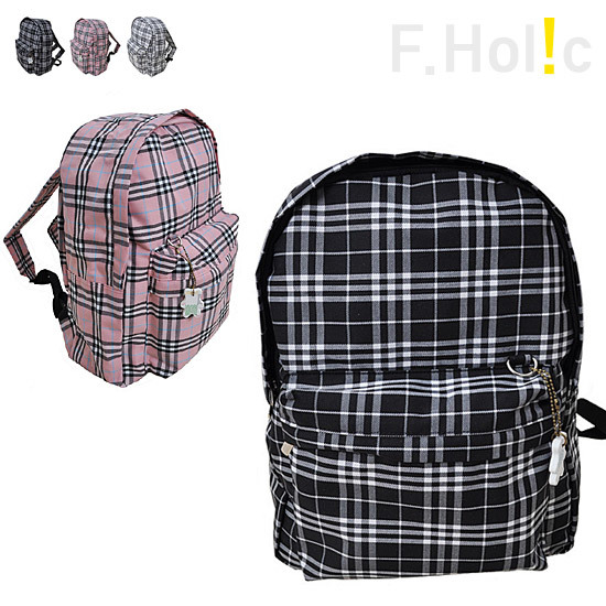 【クリックで詳細表示】[F.holic]★送料無料★Bucheck Small Backpack B1204R048/スーツケース/バックパック/スクルベク/リュック
