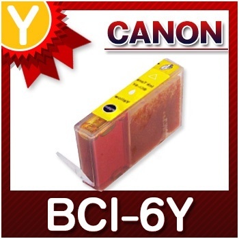【クリックでお店のこの商品のページへ】キャノン CANON インク BCI-6Y イエロー インクカートリッジ 互換インク