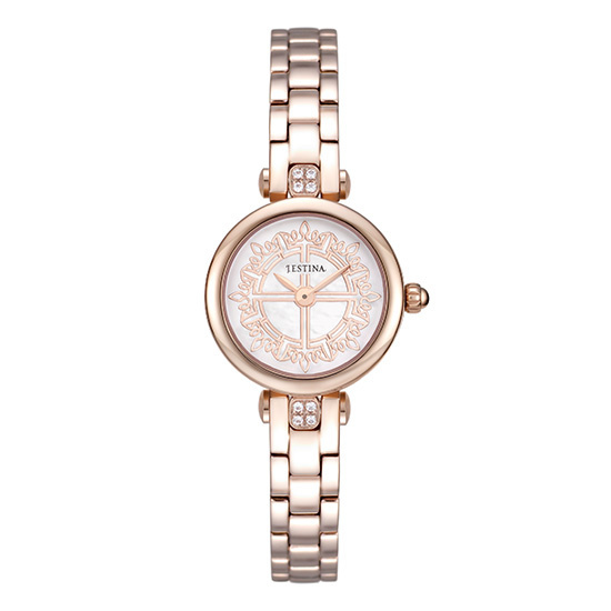 【クリックで詳細表示】[ジェイエスチナ]女性レザー腕時計 (JWQL4RM1-R6810M)