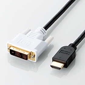 【クリックでお店のこの商品のページへ】[ELECOM(エレコム)] HDMI-DVI変換ケーブル[3.0m] DH-HTD30BK