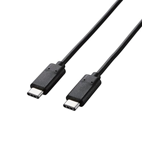 【クリックでお店のこの商品のページへ】エレコム USB2.0ケーブル TypeC C-Cタイプ スタンダード 4.0m ブラック U2C-CC40BK