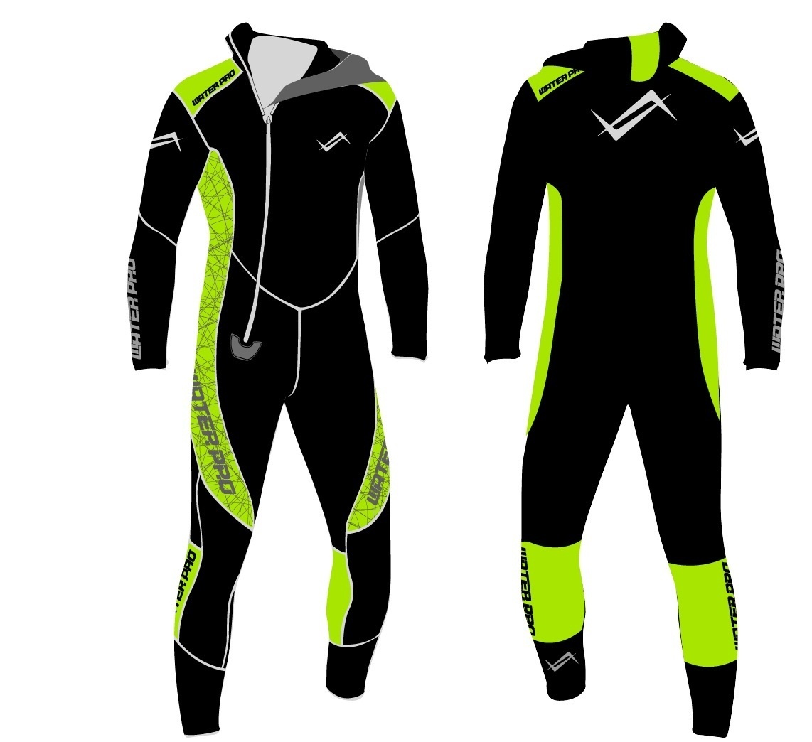 【クリックで詳細表示】Water pro wetsuit 5mm green