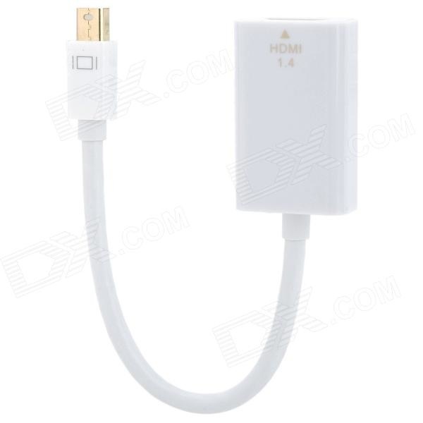 【クリックで詳細表示】Mini Displayport 20-Pin Male to HDMI 1.4 Female Adapter Cable - White